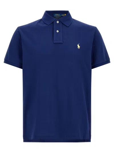 Polo Ralph Lauren Cotton Piqué Polo In Navy