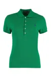 Polo Ralph Lauren Julie Stretch Cotton Polo In Green