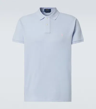 Polo Ralph Lauren Cotton Piqué Polo Shirt In Blue