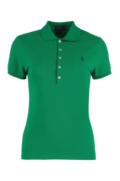 Polo Ralph Lauren Cotton-piqué Polo Shirt In Green