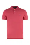Polo Ralph Lauren Cotton Mesh Slim-fit Polo Shirt In Pink