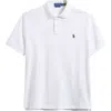 Polo Ralph Lauren Custom Slim Fit Stretch Mesh Polo Shirt In White