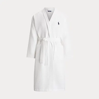 Polo Ralph Lauren Cotton Pique Dressing Gown In White