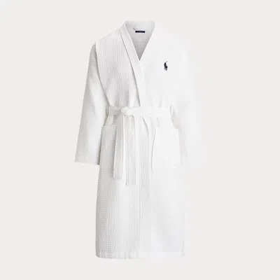 Polo Ralph Lauren Terry-lined Velvet Robe In White