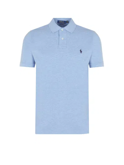 Polo Ralph Lauren Cotton Piquet Polo Shirt In Blue