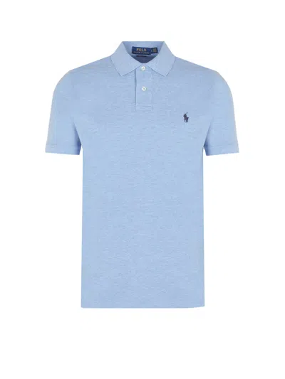 Polo Ralph Lauren Cotton Piquet Polo Shirt In Blue