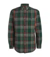 Polo Ralph Lauren Cotton Plaid Custom Fit Oxford Shirt In Green