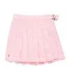 Polo Ralph Lauren Pleated Cotton Oxford Faux-wrap Skort In Pink