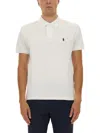 Polo Ralph Lauren Cotton Mesh Slim Fit Polo Shirt In White