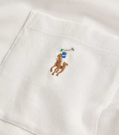 Polo Ralph Lauren Cotton Polo Bear Pyjama Set In White
