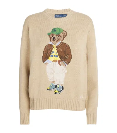 POLO RALPH LAUREN COTTON POLO BEAR SWEATER