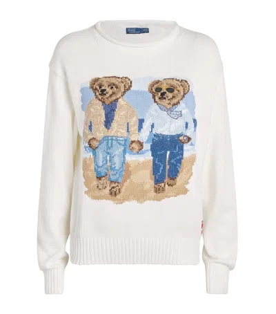 POLO RALPH LAUREN COTTON POLO BEAR SWEATER