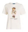 Polo Ralph Lauren Cotton Polo Bear T-shirt In Neutral