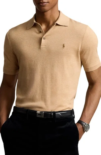 Polo Ralph Lauren Classic Fit Soft Cotton Polo Shirt In Gold