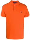 Polo Ralph Lauren Slim Fit Polo Shirt Classique In Orange