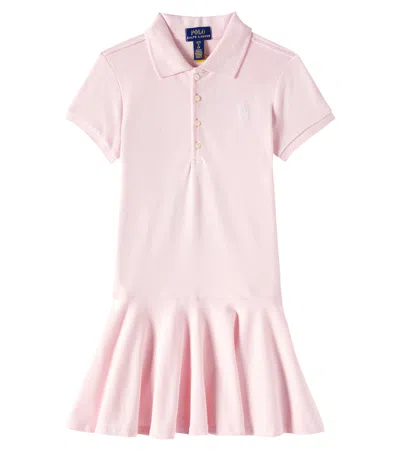 Polo Ralph Lauren Kids' Cotton Polo Dress In Pink