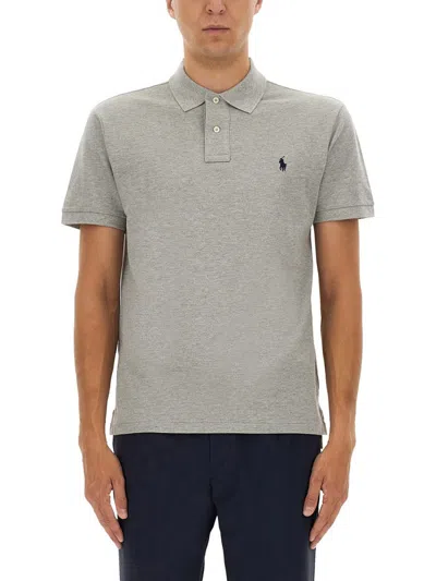 Polo Ralph Lauren Cotton Polo In Gray