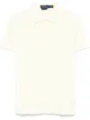 Polo Ralph Lauren Cotton Polo In Pastel Yellow With Logo In Yellow