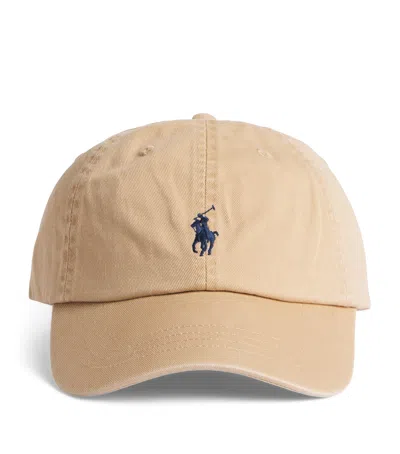 Polo Ralph Lauren Cotton Polo Pony Baseball Cap In Brown