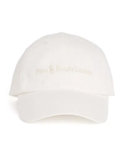 Polo Ralph Lauren Cotton Polo Pony Baseball Cap In White