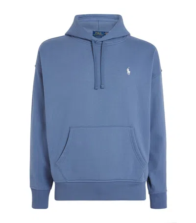 Polo Ralph Lauren Cotton Polo Pony Hoodie In Blue