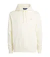Polo Ralph Lauren Mens Embroidered-logo Double-knit Cotton-jersey Hoody Pale Cream Xl In Neutral