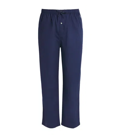 Polo Ralph Lauren Cotton Polo Pony Pyjama Bottoms In Blue