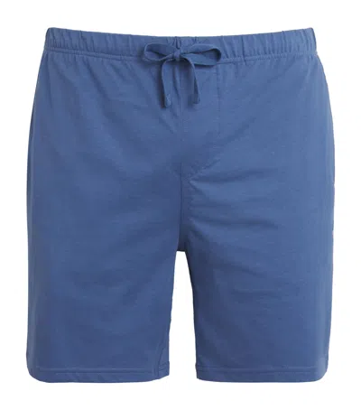 Polo Ralph Lauren Cotton Polo Pony Pyjama Shorts In Blue