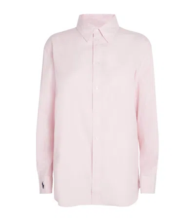 Polo Ralph Lauren Cotton Polo Pony Shirt In Pink