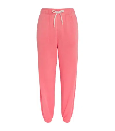 Polo Ralph Lauren Cotton Polo Pony Sweatpants In Pink