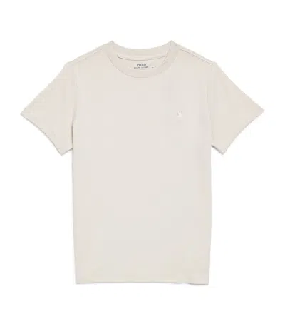 Polo Ralph Lauren Kids' Cotton Polo Pony T-shirt In Beige