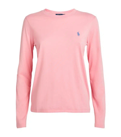 Polo Ralph Lauren Cotton Polo Pony T-shirt In Pink