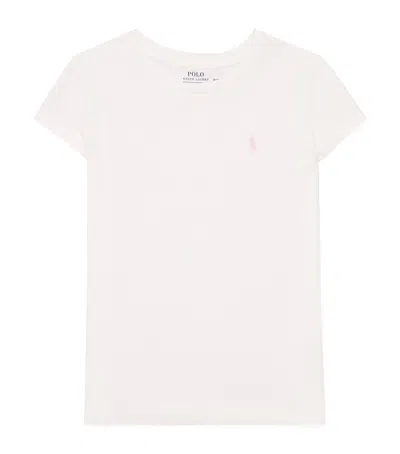 Polo Ralph Lauren Kids' Cotton Polo Pony T-shirt In White