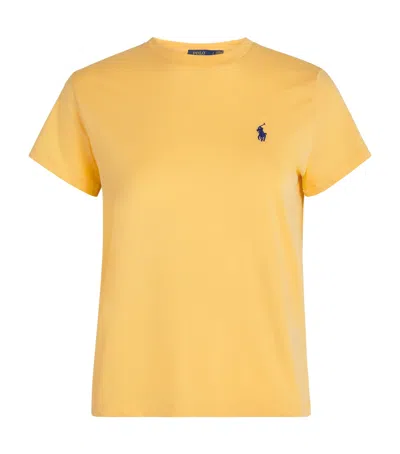 Polo Ralph Lauren Cotton Polo Pony T-shirt In Yellow