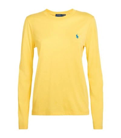 Polo Ralph Lauren Cotton Polo Pony T-shirt In Yellow