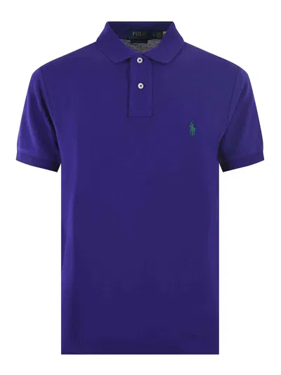 Polo Ralph Lauren Ralph Lauren Custom Slim Fit Polo T Shirt Purple