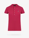Polo Ralph Lauren Dark Pink Pony Logo-embroidered Polo Shirt