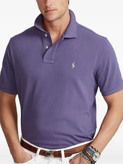 Polo Ralph Lauren Cotton Polo Shirt In Purple
