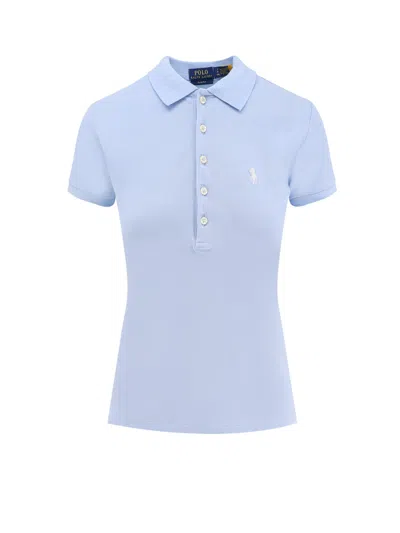 Polo Ralph Lauren Cotton Polo Shirt In Blue