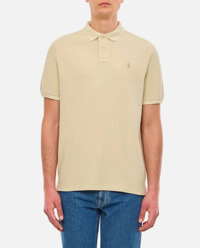 Polo Ralph Lauren Cotton Polo Shirt In Neutrals