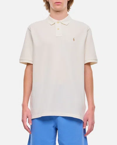 Polo Ralph Lauren Cotton Polo Shirt In Beige