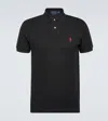 Polo Ralph Lauren Short-sleeve Polo Shirt With Traditional Collar And Embroidered Logo In Black