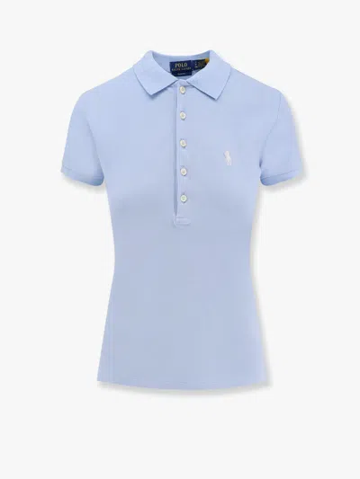 Polo Ralph Lauren Cotton Polo Shirt In Blue