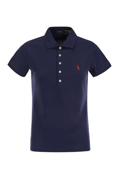 Polo Ralph Lauren Cotton Polo Shirt In Blue