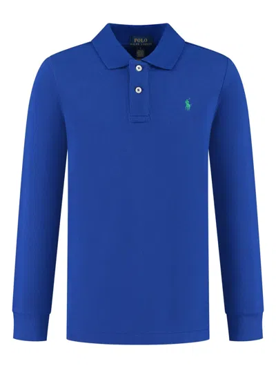 Polo Ralph Lauren Babies' Cotton Polo Shirt In Blue