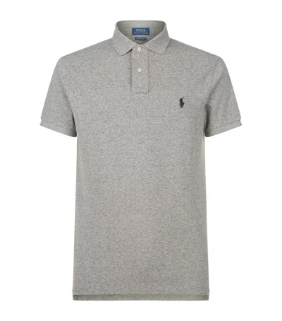 Polo Ralph Lauren Grey Polo Shirt With Pony Detail On The Front