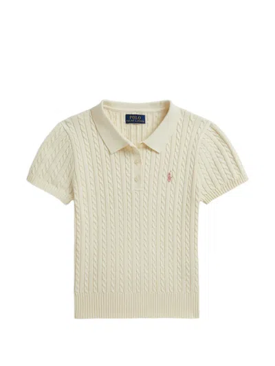 Polo Ralph Lauren Kids' Cotton Polo Shirt In Neutral