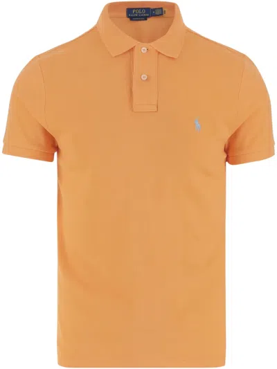 Polo Ralph Lauren Cotton Polo Shirt In Orange