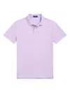 Polo Ralph Lauren Man Polo Shirt Lilac Size Xxl Cotton In Purple