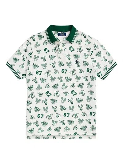 Polo Ralph Lauren Cotton Polo Shirt In Athletic White